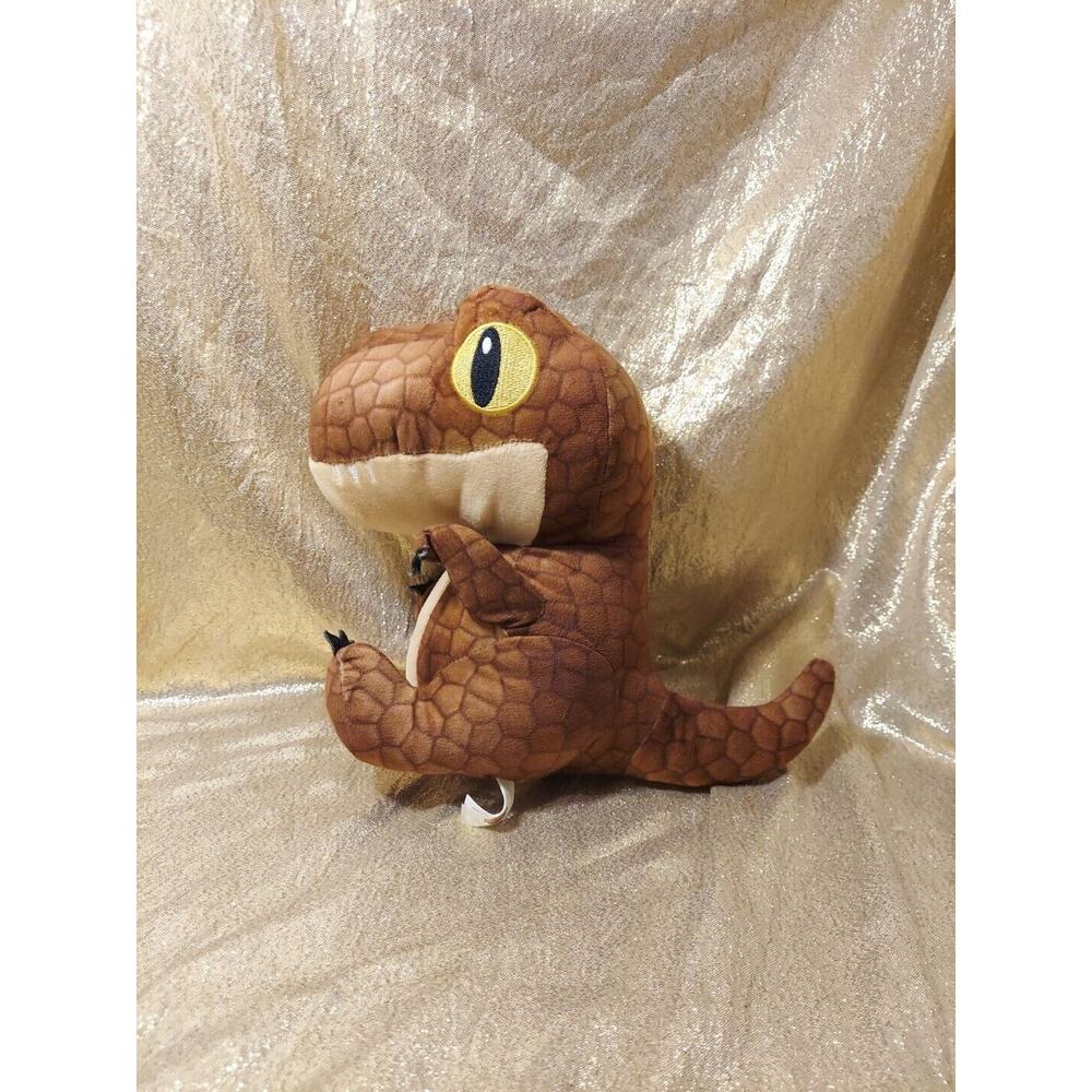 Jurassic Park 6" TRex Plush Stuffed Dinosaur Tyrannosaurus Gold Eyes Toy